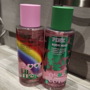PINK Victoria's Secret Body Mist Set - Pink and Green